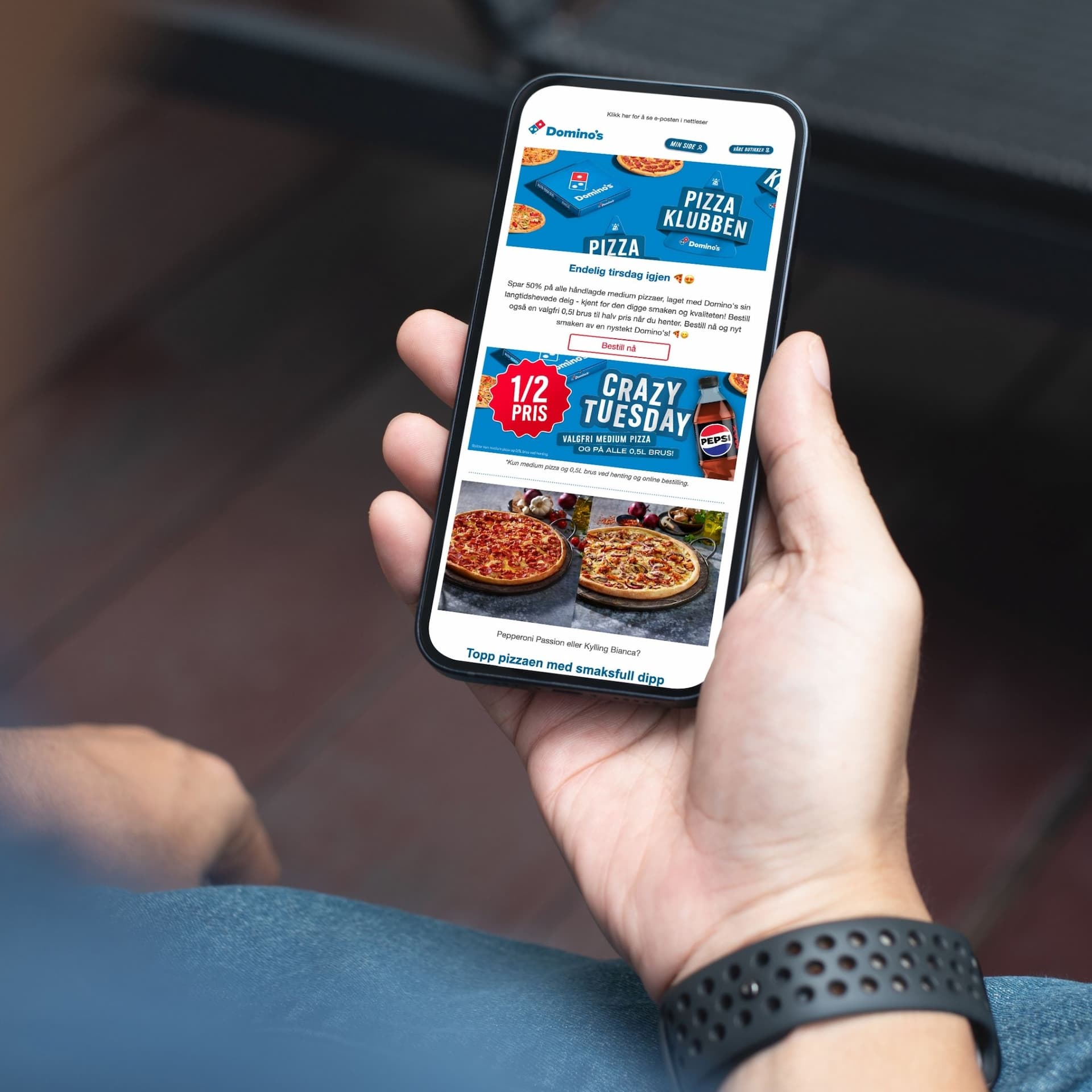 Dominos pizza nyhetsbrev